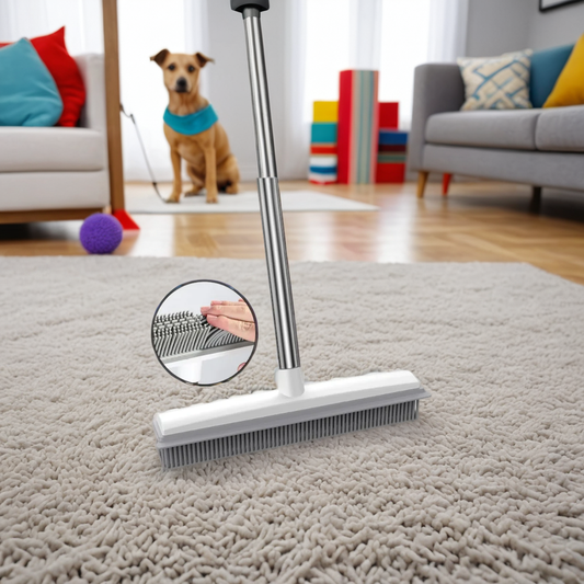 PawClean™ Rubber Bezem – Voor Haar & Vuil van Huisdieren